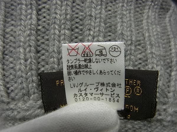 Louis Vuitton Damier 100% Cashmere Gon Helsinki Gloves Women's Grayish