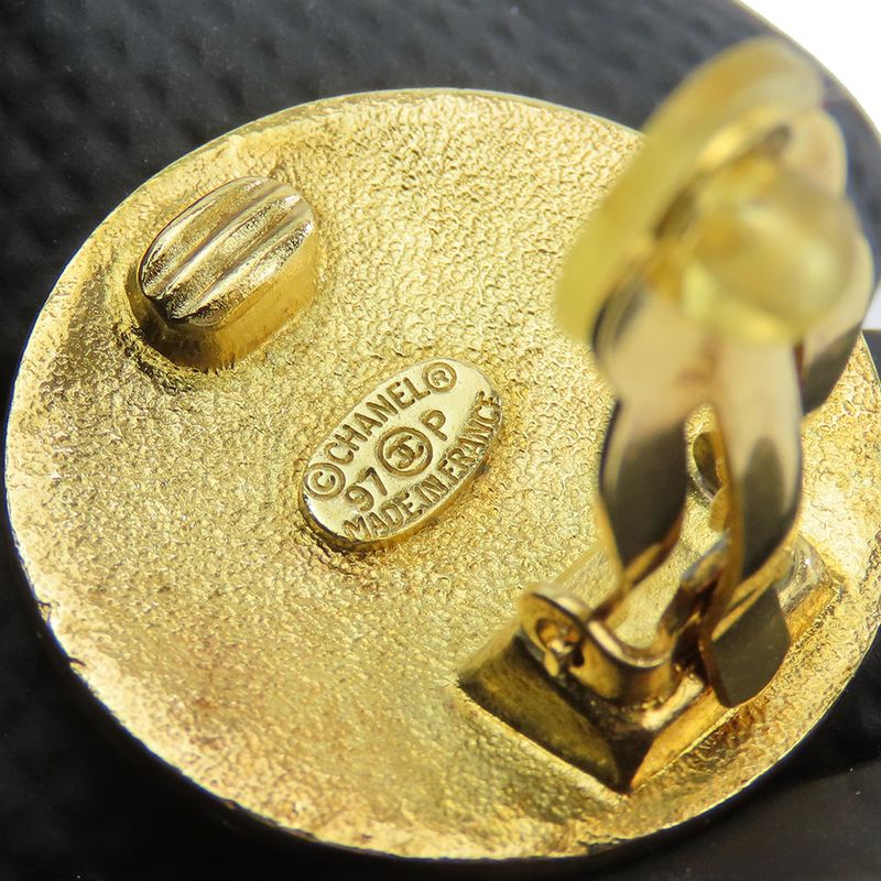 Chanel Earring Metal Gold Accessories Plated Coco Mark Ladies Women Chanel