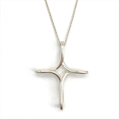 Tiffany & Co Tiffany & Co Infinity Cross Large Necklace Sv925 107g Silver Long