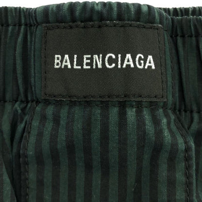 Balenciaga 19aw Striped Cotton Long Pants 534295 Tfm07 Green 46