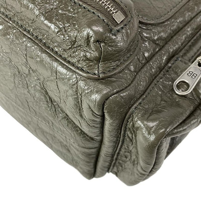 Balenciaga Shoulder Bag Super Busy Small Thing Bag 702167 Khaki Lambskin