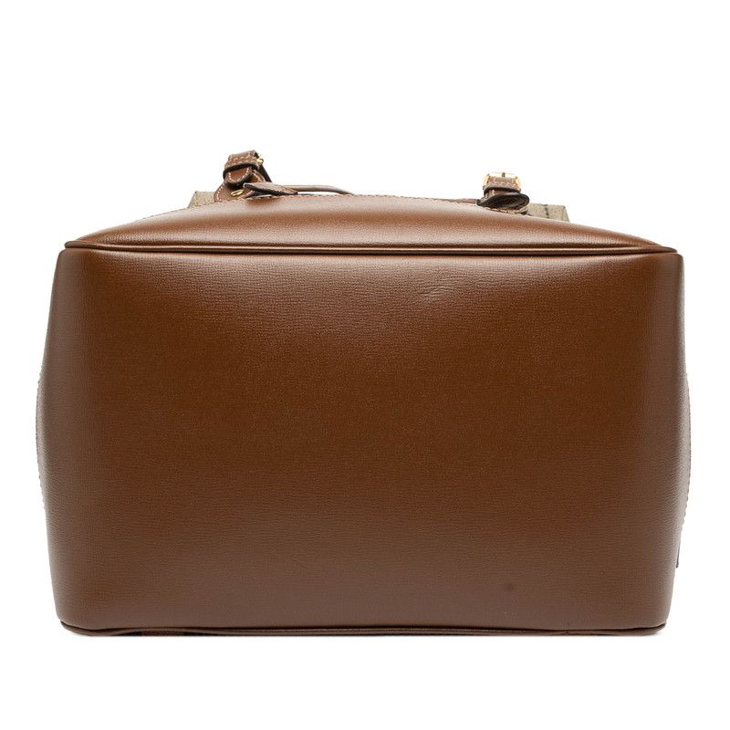 Gucci GG Supreme Interlocking G Backpack Rucksack 696013 Brown PVC Leather