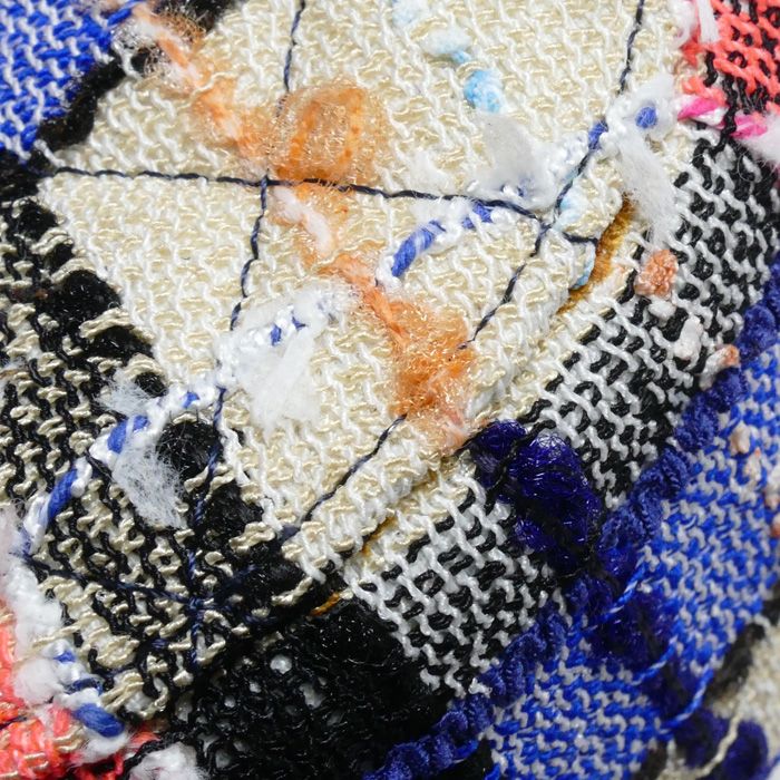 Chanel Round Mini Classic Chain Shoulder Bag Multicolor Ap0245 Tweed Multi