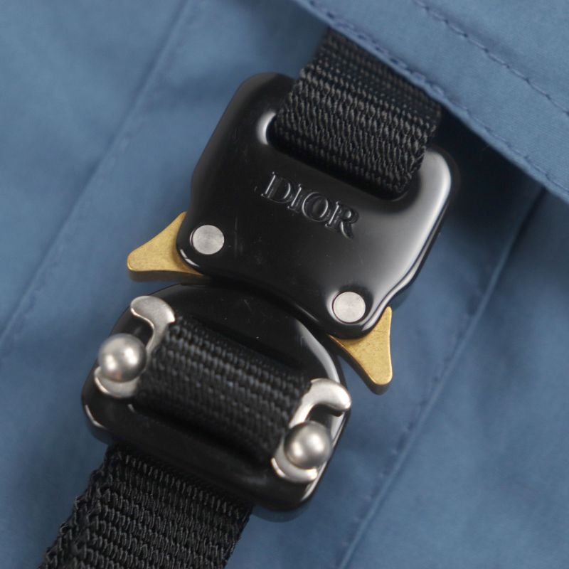  DIOR Homme 293c184a5573 Roller Coaster Buckle Military Cargo Pants Blue 50