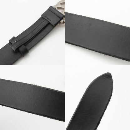 Gucci Leather GG Marmont Double G Slim Belt 414516 Black 7520