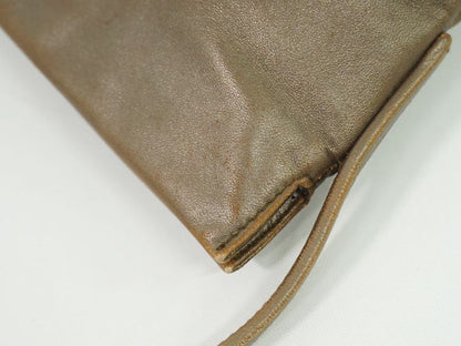 Authentic Loewe Leather Shoulder Bag Brown Bag Pre-owned [follow-up Discount