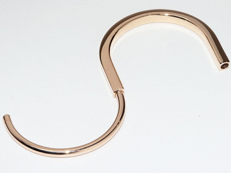 Tiffany & Co Bangle Bracelet 18K Pink Gold Rock Bangle Extra Large