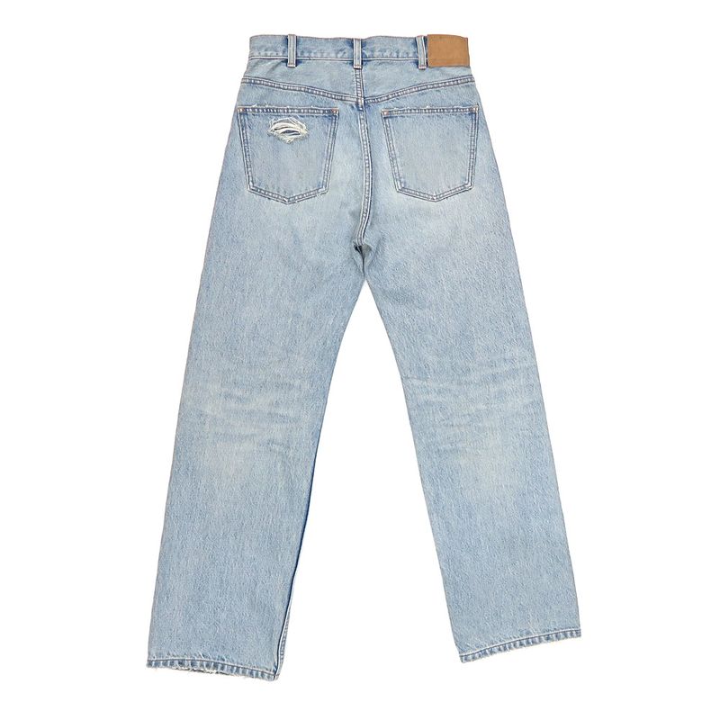 Celine Dame Denim Pants N946629v08zy 26 Size Light Blue Women's Apparel