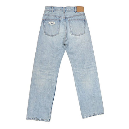 Celine Dame Denim Pants N946629v08zy 26 Size Light Blue Women's Apparel