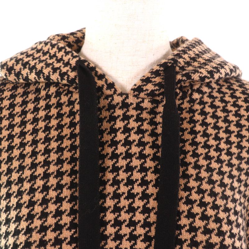 Christian DIOR 024c12am035 Hooded Staggered Logo Design Cashmere Cape Poncho