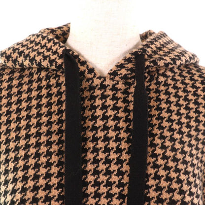 Christian DIOR 024c12am035 Hooded Staggered Logo Design Cashmere Cape Poncho