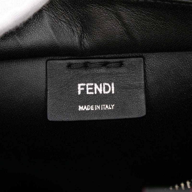 Fendi Mini Troisage Handbag Shoulder Bag 2WAY 8bh333 Black Calf Women Fendi