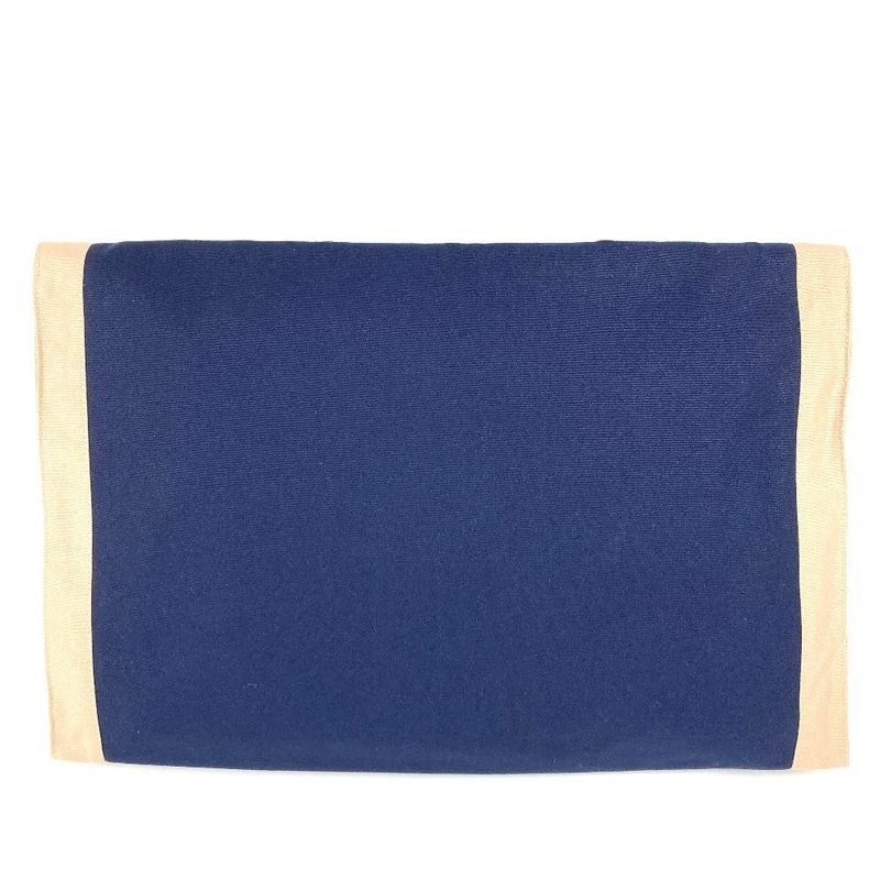 Hermes Clutch Bag Tapidocel Big Oversized Cotton Navy
