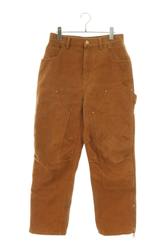 Louis Vuitton Rm212 G98 Hld60w Monogram Carpenter Denim Pants Men's 32