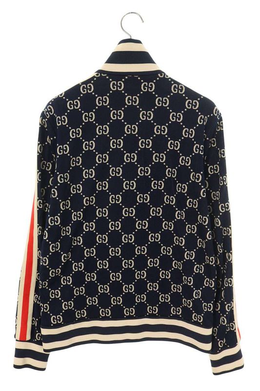 Gucci 496919 X9v05 GG Jacquard Technical Jersey Blouson Men's L