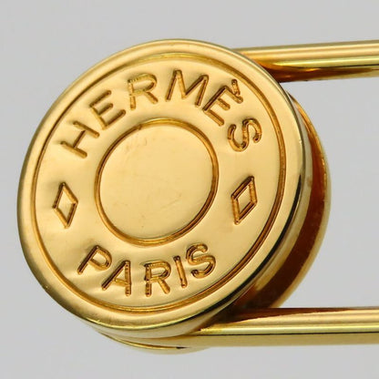 Hermes Brooch Serie Metal Gold Plated Small Accessories Ladies Women Hermes