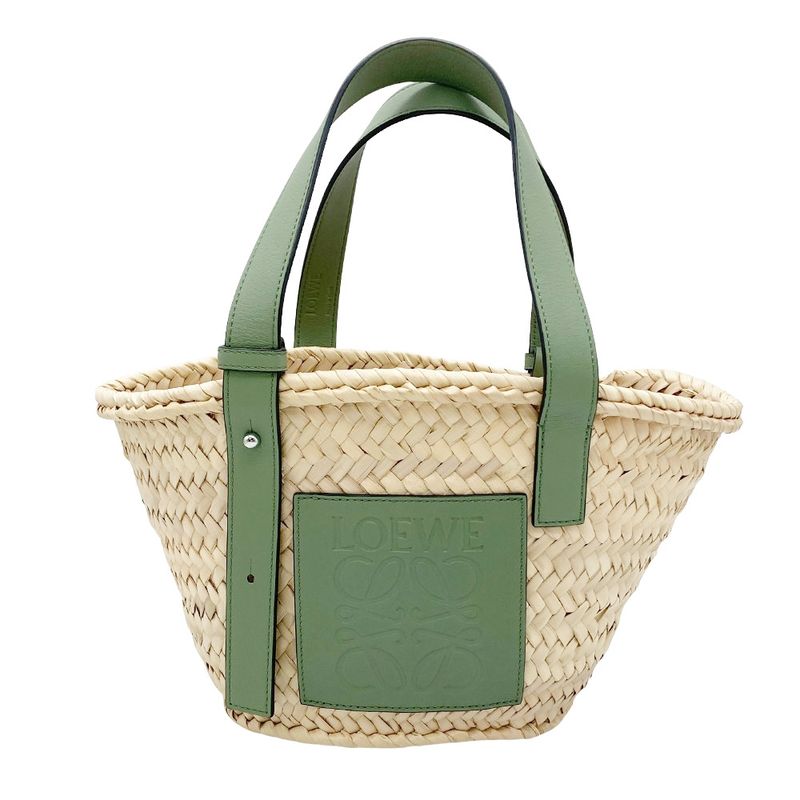 Loewe Basket Bag Small Tote Bag A223s93x04 Green Basket Bag Women