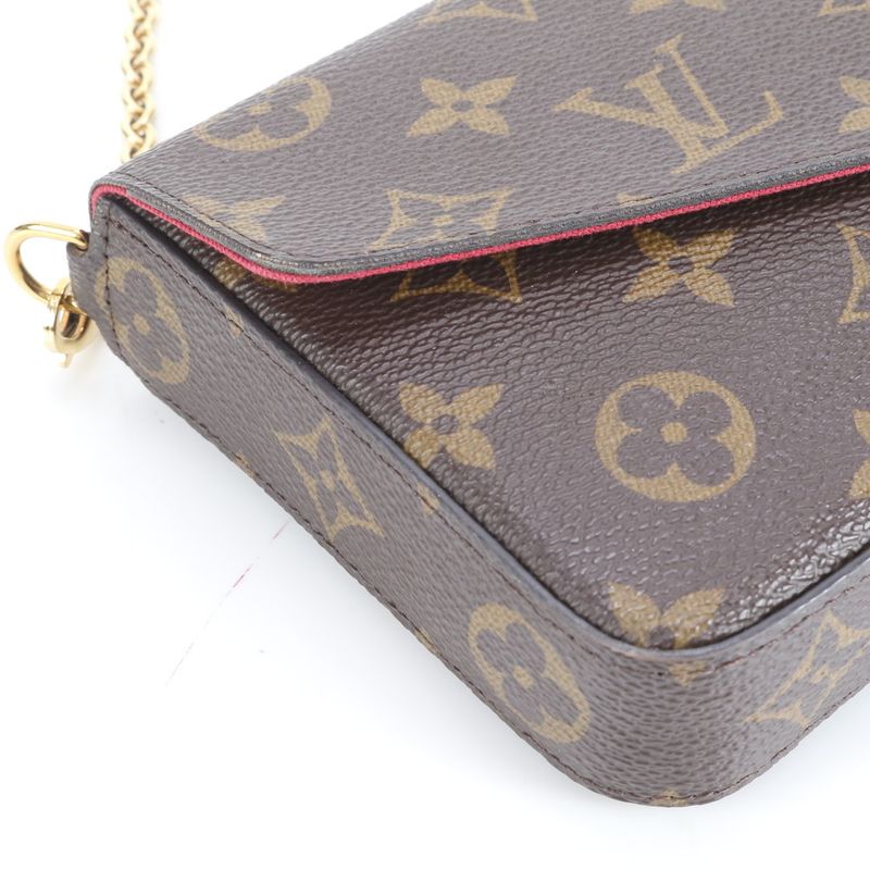 Current Louis Vuitton Monogram Pochette Felicie M81896 Shoulder Bag Crossbody