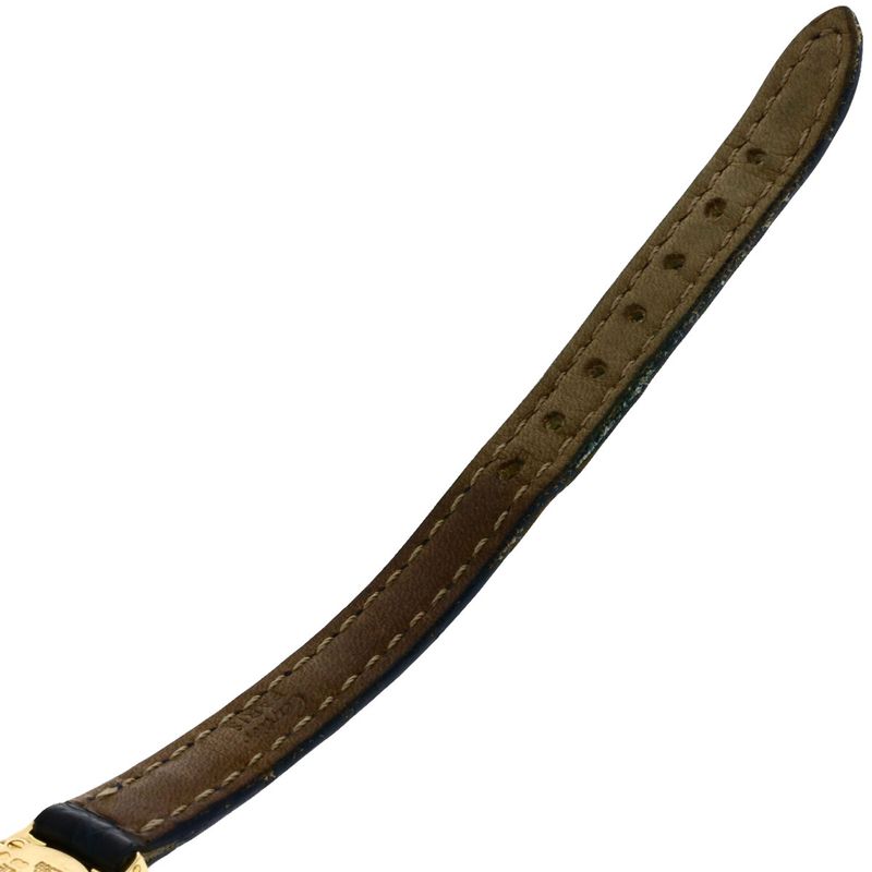 Cartier W1510956 Mini Baignoire Watch 18K Yellow Gold Leather Ladies