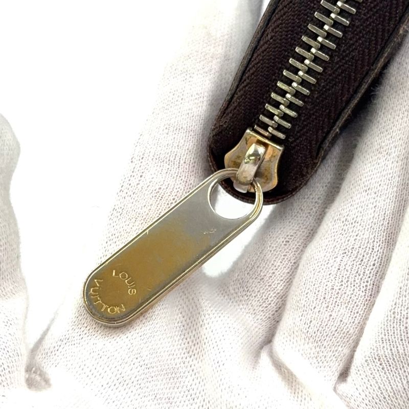 Louis Vuitton Zippy Wallet Monogram Fuchsia PVC Brown Round Zipper Long Wallet