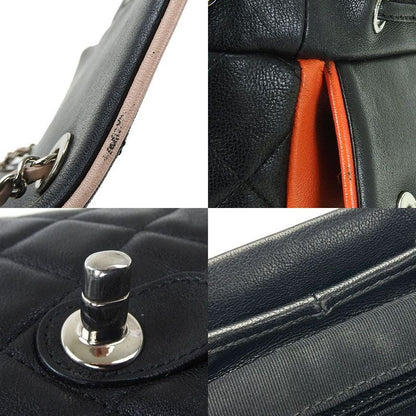 Chanel Backpack Matelasse Coco Mark Lambskin Leather 23rd Black Multicolor