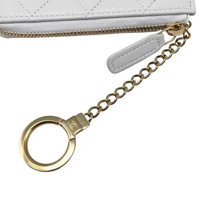 Chanel Card Case Coin Case Coin Purse Ap0221 Matelasse Caviar Skin Coco Mark