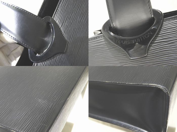 Louis Vuitton Gemo Tote Bag M52452 Epi Noir Black Semi Shoulder Bag Shoulder