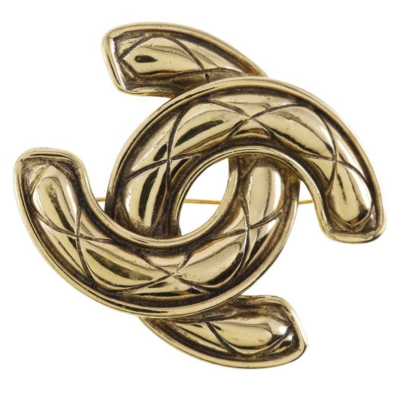 Chanel Coco Mark Gold Plated Ladies 37.3g Brooch