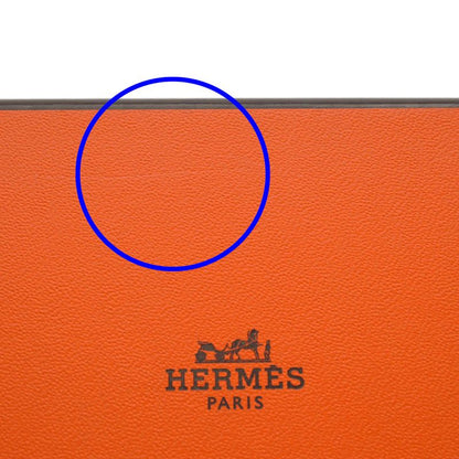 Hermes Calvi Duo Card Case With Coin Case Coin Purse K Engraved Chevre