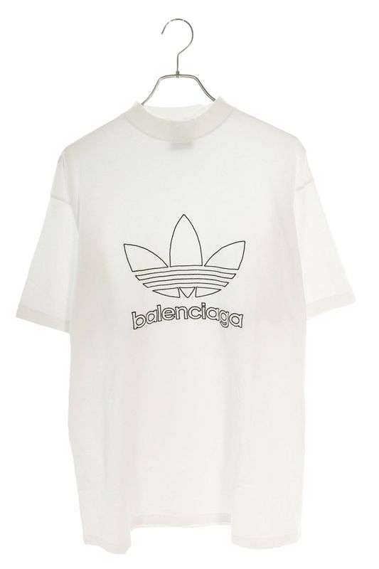 Balenciaga 723976 Tnvn8 Logo Embroidery Oversized T-shirt Men 1