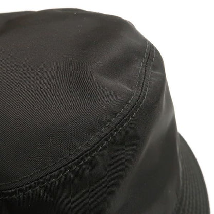Prada Bucket Hat 1hc137 2DMI Bucket Hat Re-nylon Nylon M Size Triangle Plate