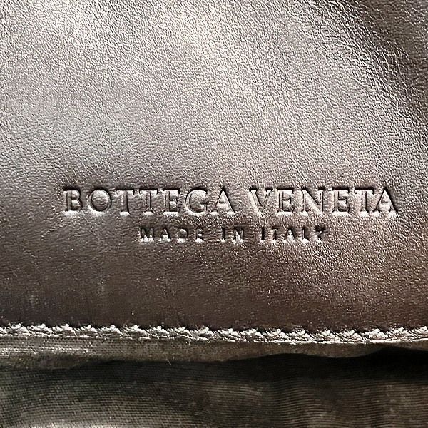 Bottega Veneta Intrecciato 161623 Black Leather Bag Shoulder Bag Unisex