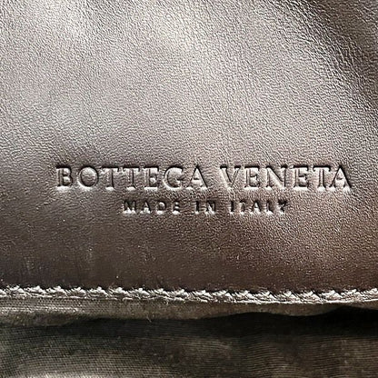 Bottega Veneta Intrecciato 161623 Black Leather Bag Shoulder Bag Unisex