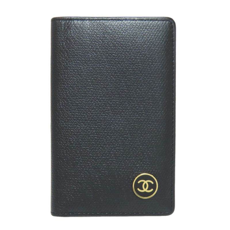 Chanel Coco Button Card Case Calf Women