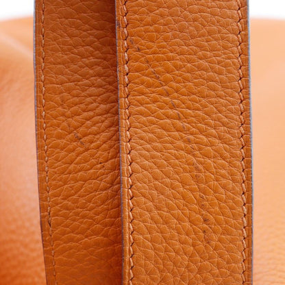 Hermes Picotin Lock GM Taurillon Clemence Orange/silver Hardware □I Ladies