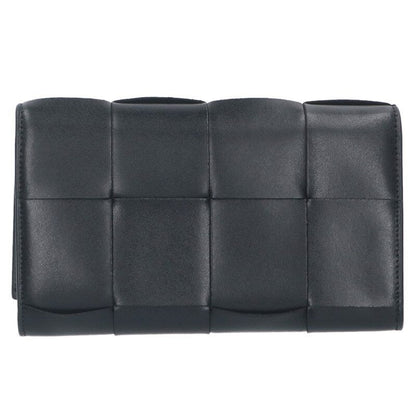 Bottega Veneta Cassette Intrecciato Bifold Leather Long Wallet For Men