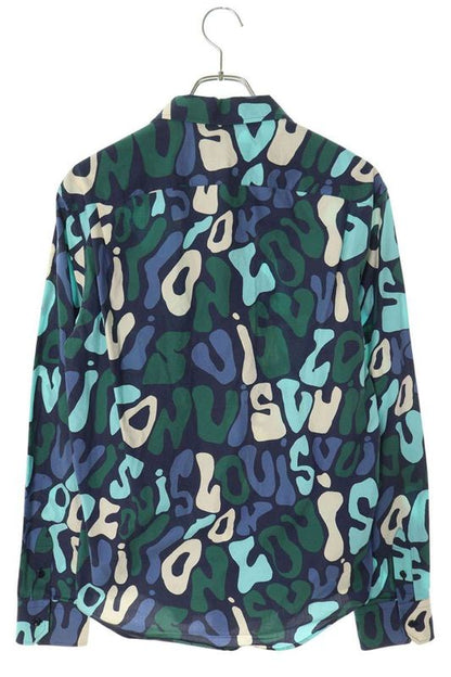 Louis Vuitton 23SS Rm231q TB0 Hos54w Graphic Logo Total Long Sleeve Shirt Men's