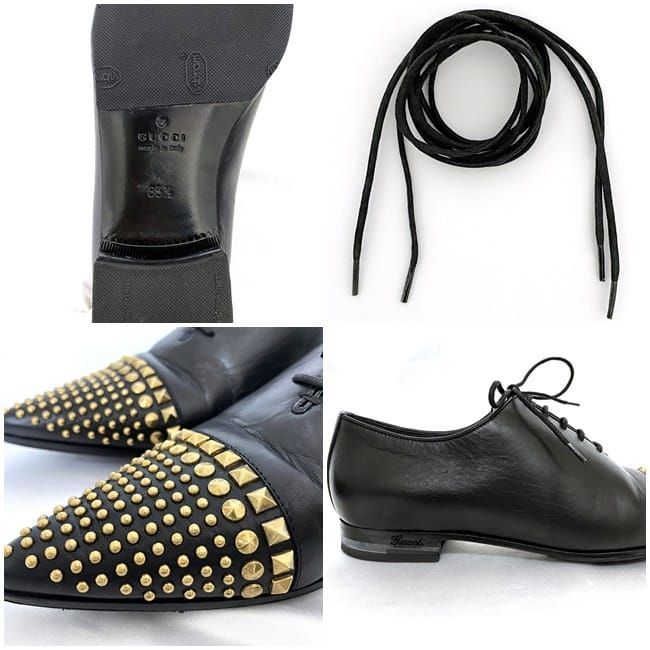 Gucci Shoes Black Ec20040 Excellent Condition 22.5cm (8.86in) Ladies