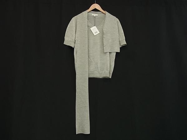 Celine 100% Wool Short Sleeve Knit Top Size Indicated L Clothing Women's Gray