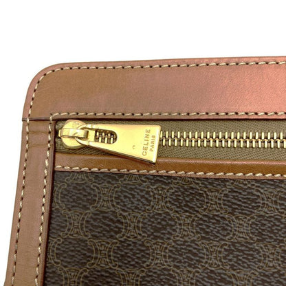 Celine M95 Clutch Bag Second Bag Pouch Macadam PVC Brown Ladies Men Fashion