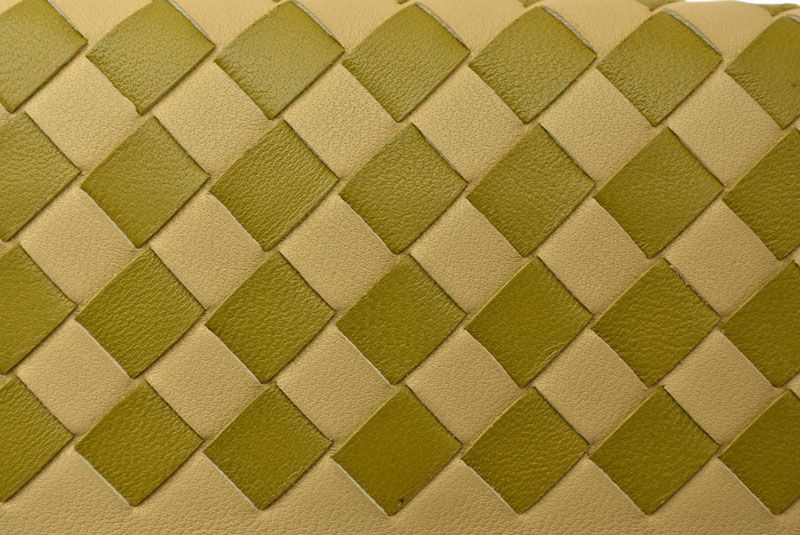 Bottega Veneta Coin Case Bottega Veneta Intrecciato Leather Beige Khaki Multi