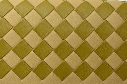 Bottega Veneta Coin Case Bottega Veneta Intrecciato Leather Beige Khaki Multi