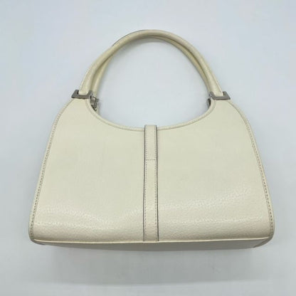 Gucci 002 1068 Handbag Elbow Bag Clean Jackie Line White Leather Fashion Women