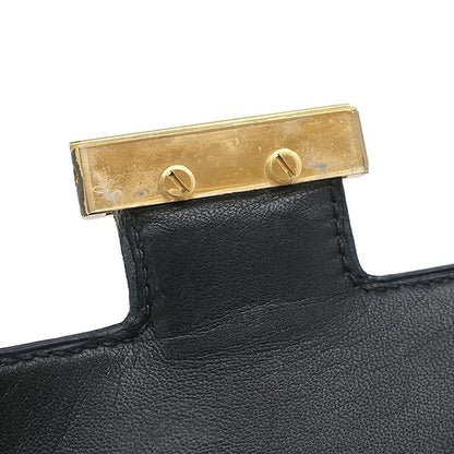 Hermes Shoulder Bag Constance 24 Box Calf Black Gold Hardware Black D Engraved