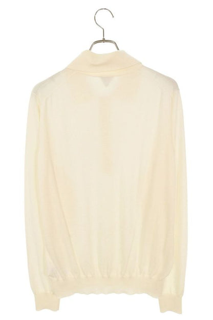 Bottega Veneta 25SS 812707 V4b70 Polo Knit Long Sleeve Cut And Sewn Men's S