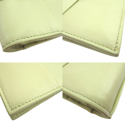 Bottega Veneta Maxi Intrecciato 690934 IC Chip Leather Yellow Bifold Wallet