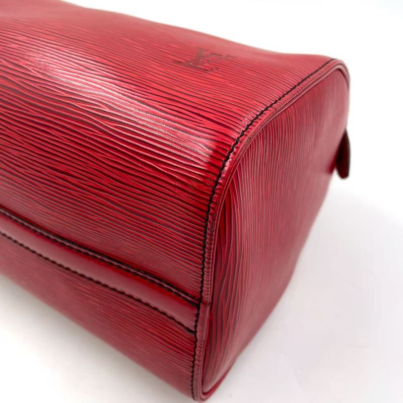 Louis Vuitton Speedy 25 Epi Castilian Red Leather Red Handbag Gold M43017