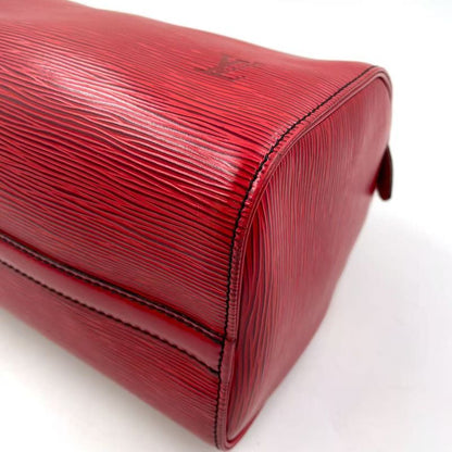 Louis Vuitton Speedy 25 Epi Castilian Red Leather Red Handbag Gold M43017