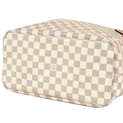 Louis Vuitton Neverfull MM Tote Bag Damier Azure N51107 White Sp4079 Women