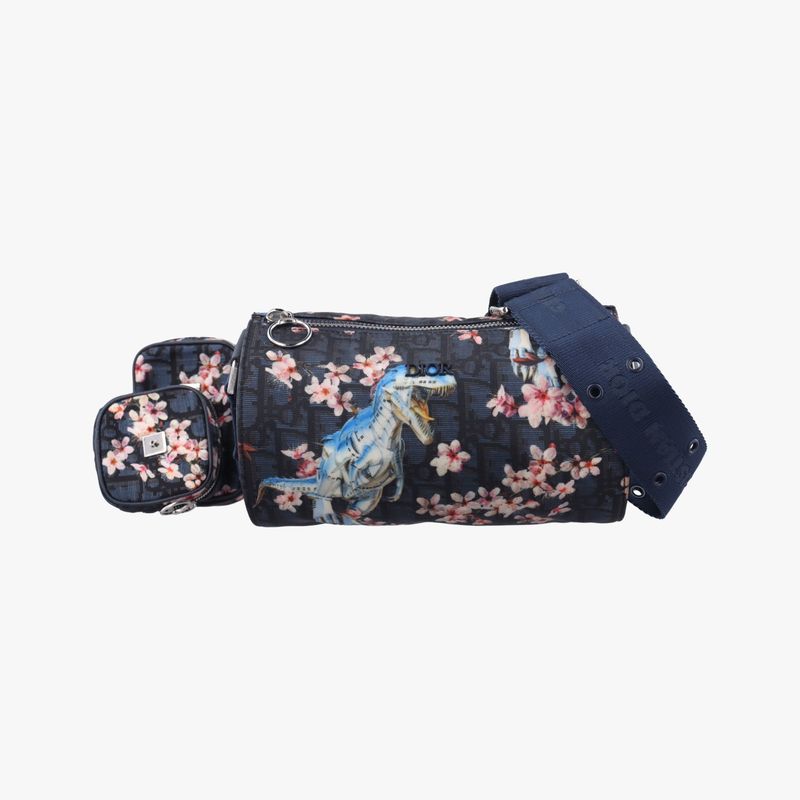 Christian Diorchristian Dior Solayama Robot Dinosaur Black And Multicolor Nylon